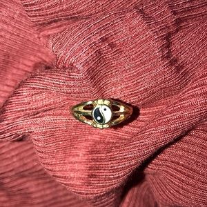Yin and Yang Midi Ring